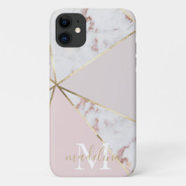 Capa Para iPhone 11 iPhone 11 com micrograma geométrico com Blush Dour
