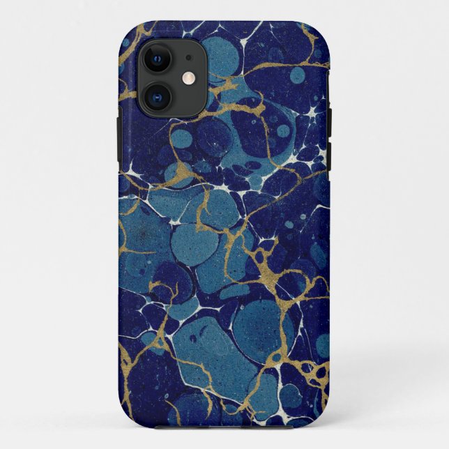 Capa Para iPhone 11 iPhone 11 da Apple Azul Marbled (Verso)