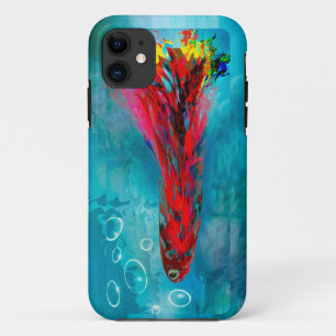 Capa Para iPhone 11 iPhone 11 Peixe Nadador de Casos Duros