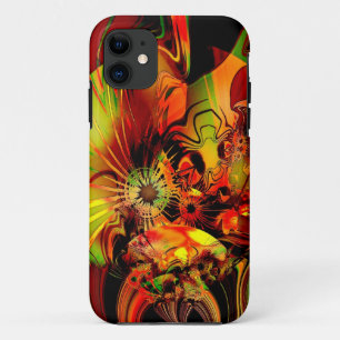 Capa Para iPhone 11 iPhone 5 Abstrato Amarelo Verde Dourado