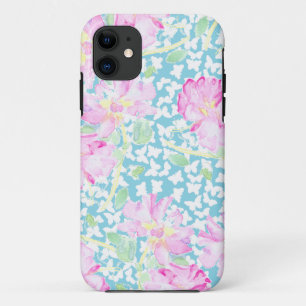 Capa Para iPhone 11 iPhone 5 Case-Mate Case-Pink Roses e Borboletas
