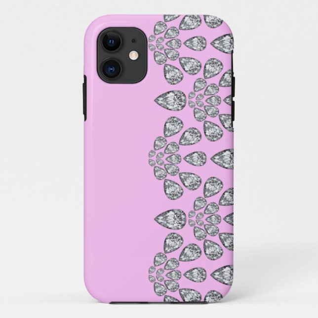 Capa Para iPhone 11 iPhone 5 case Pink Diamond (Verso)