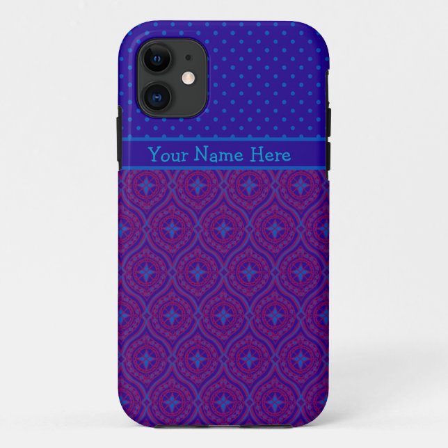 Capa Para iPhone 11 iPhone 5 Xtreme Case to Personalize, Purple, Blue (Verso)