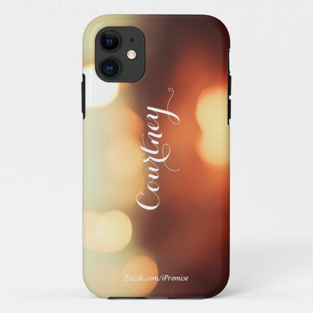 Capa Para iPhone 11 Iphone Bokeh Personalizado (Verso)