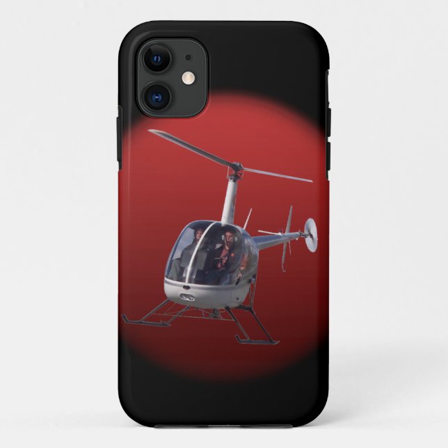 Capa Para iPhone 11 iPhone do helicóptero 5 exemplos legal do piloto (Verso)