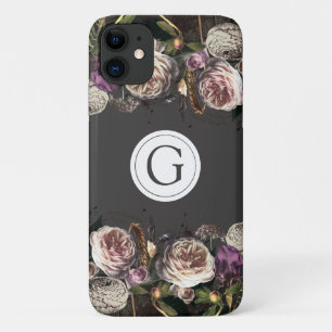 Capa Para iPhone 11 iPhone Floral de Elegance Escuro