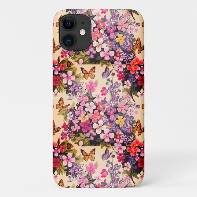 Capa Para iPhone 11 iPhone Floral / iPad case (Verso)