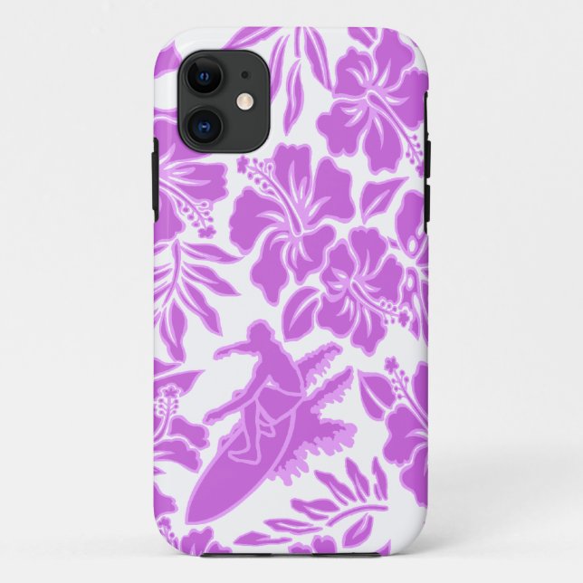 Capa Para iPhone 11 iPhone havaiano de Pareau do surf 5 casos (Verso)