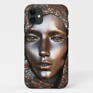 Capa Para iPhone 11 iPhone / iPad case Mulheres Cobre Mosiac Face