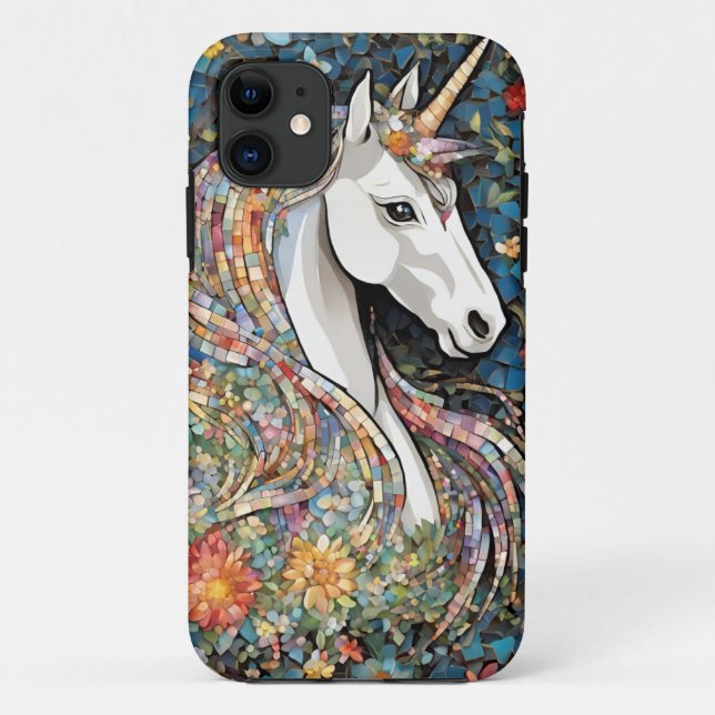 Capa Para iPhone 11 iPhone / iPad case Unicorn Mythical Horse (Verso)