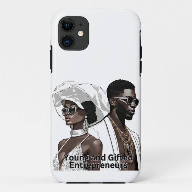 Capa Para iPhone 11 iPhone / iPad Caso Jovens Empresários (Verso)