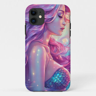 Capa Para iPhone 11 iPhone / iPad Caso Sereia Criatura Mítica do Mar