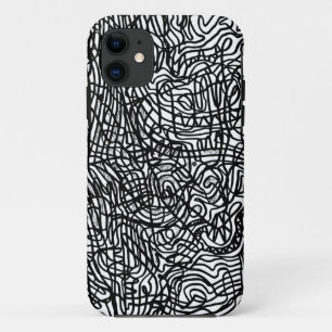 Capa Para iPhone 11 iPhone / iPad de abstrato preto e branco