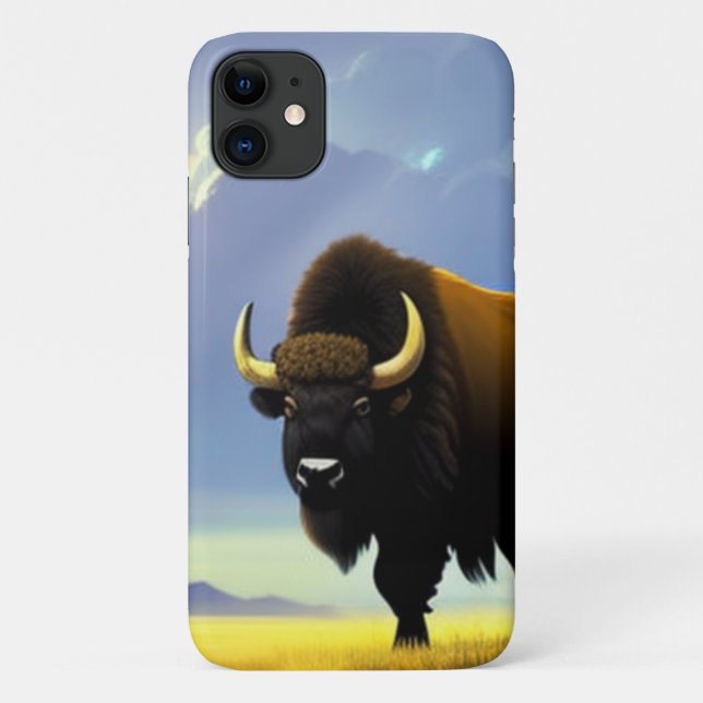 Capa Para iPhone 11 iPhone/iPad dos Campos de Buffalo (Verso)