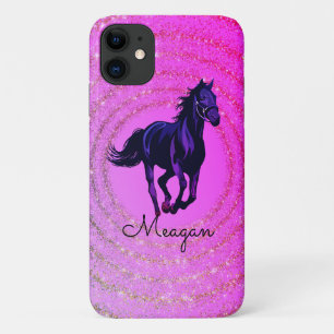 Capa Para iPhone 11 iPhone/iPad Horse Sparkle