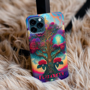 Capa Para iPhone 11 iPhone / iPad personalizado Psicodélico da Vintage
