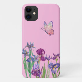 Capa Para iPhone 11 Íris rosa