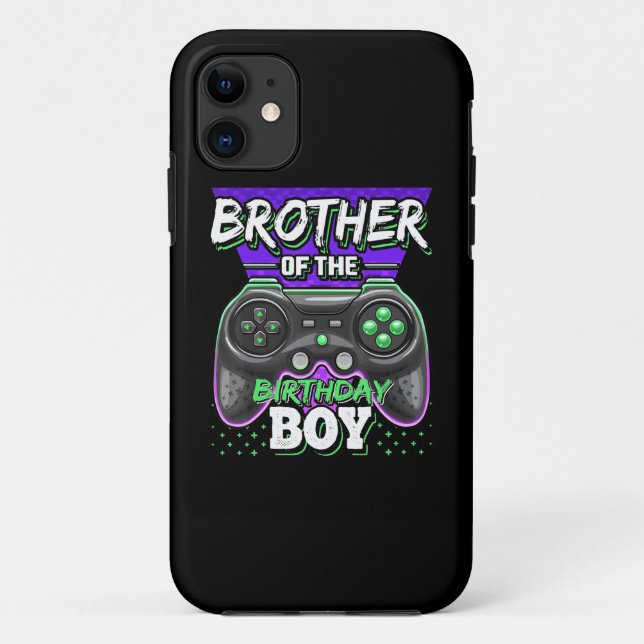 Capa Para iPhone 11 Irmão do Jogo de Vídeo de Combinação do Aniversári (Verso)