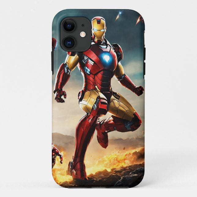 Capa Para iPhone 11 Ironman: Solte seu estilo de super-herói interno (Verso)