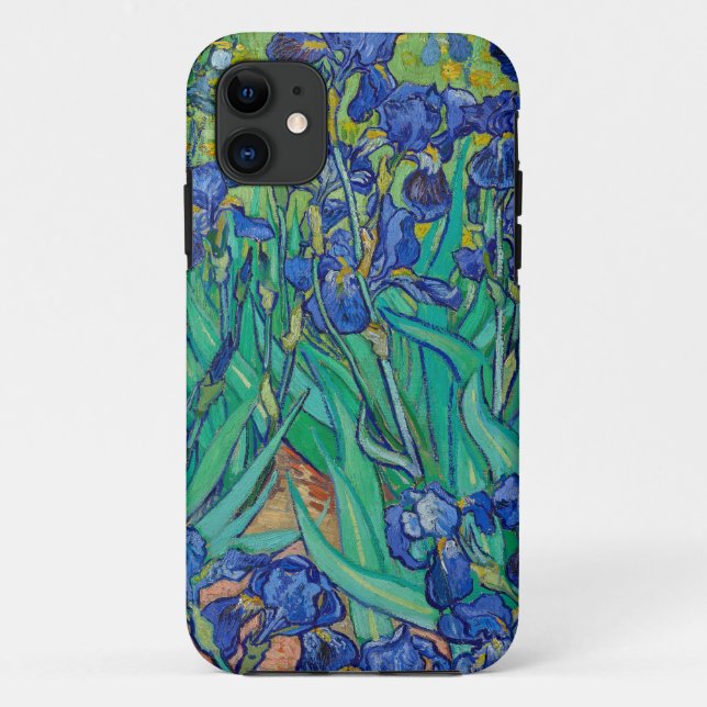Capa Para iPhone 11 Irrises de Van Gogh (Verso)