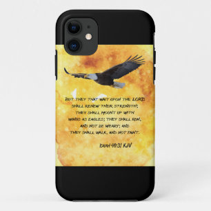 Capa Para iPhone 11 Isaiah 40:31 Christian