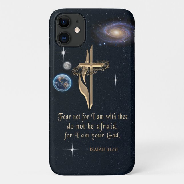 Capa Para iPhone 11 Isaiah 41:10 (Verso)