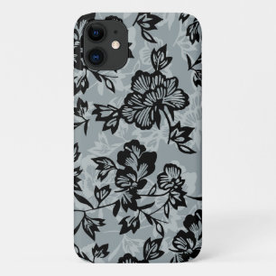 Capa Para iPhone 11 Iwalani Vintage Havaiana - Cinza de carvão floral
