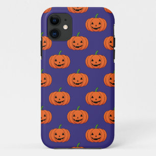 Capa Para iPhone 11 Jack-O-Lanterna Pumpkin Padrão de Halloween