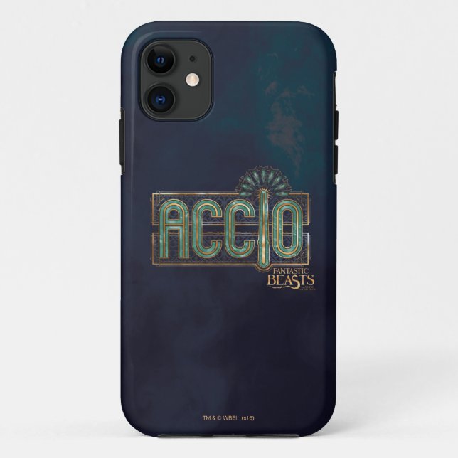 Capa Para iPhone 11 Jade Art Deco ACCIO™ Spell Graphic (Verso)