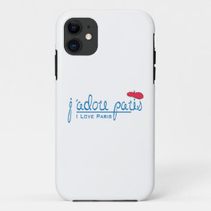 Capa Para iPhone 11 j'adore Paris (amor Paris de I) com boina vermelha