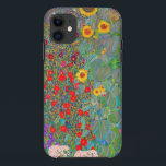 Capa Para iPhone 11 Jardim de Fazenda de Gustav Klimt com girassóis<br><div class="desc">Jardim de Fazenda de Gustav Klimt com Sunflower iPhone 11 Case .</div>