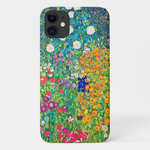 Capa Para iPhone 11 Jardim de Flores, Gustav Klimt