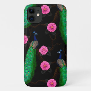 Capa Para iPhone 11 Jardim de pavão noturno