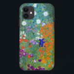 Capa Para iPhone 11 Jardim Flor Gustav Klimt<br><div class="desc">Uma casa de campo ou um jardim de flores,  como pintado por Gustav Klimt.</div>