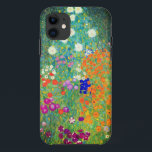 Capa Para iPhone 11 Jardim Flor Gustav Klimt<br><div class="desc">capas de iphone com a pintura a óleo do Jardim Flor de Gustav Klimt (1906). Um belo jardim de flores roxas,  vermelhas,  brancas,  azuis e laranja. Um presente de excelente para fãs de Arte Nouveau e de Arte Austríaca.</div>