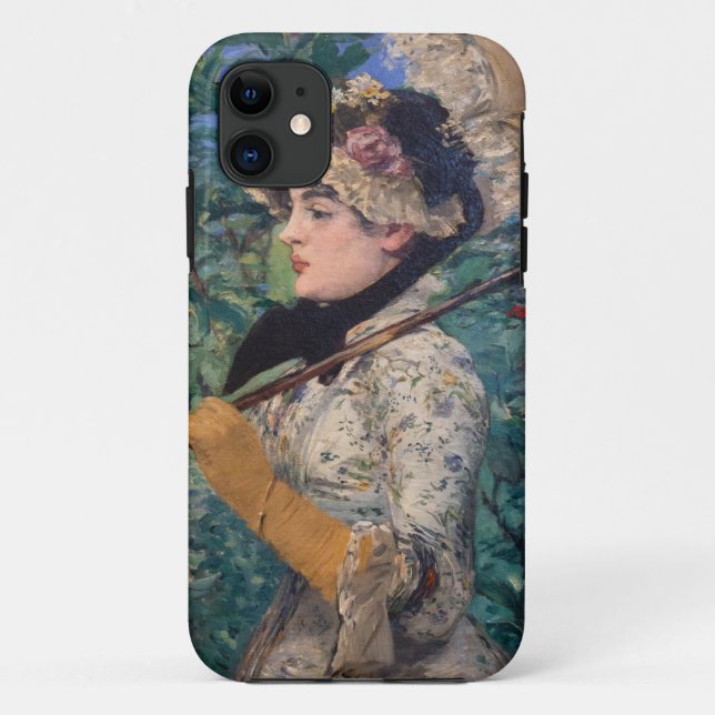 Capa Para iPhone 11 Jeanne (Primavera) Por Édouard Manet (Verso)