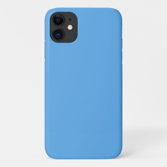 Capa Para iPhone 11 Jeans azuis (cor sólida) (Verso)