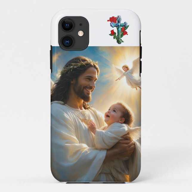 Capa Para iPhone 11 Jesus arte (Verso)