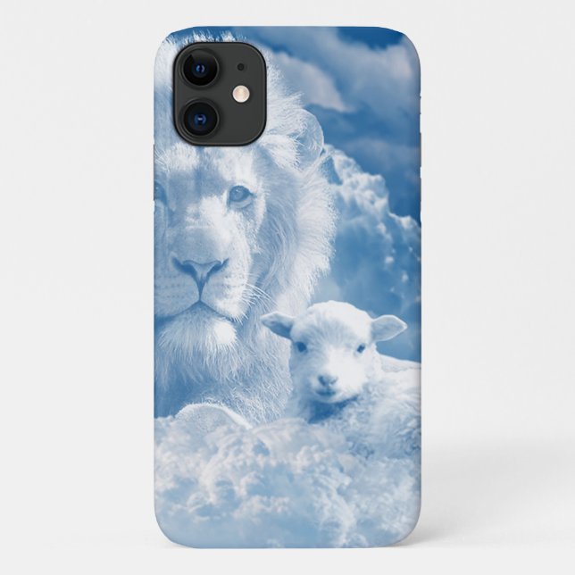 CAPA PARA iPhone 11 JESUS O LAMB E JESUS O LÍON (Verso)