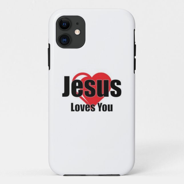 Capa Para iPhone 11 Jesus te ama (Verso)