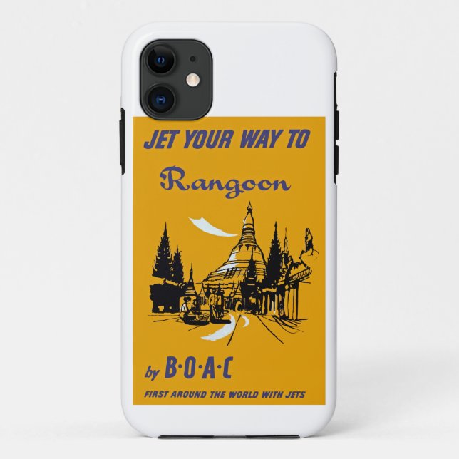 Capa Para iPhone 11 Jet Your Way to Rangoon (Verso)