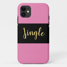 JINGLE Fespory Sporty Elegant Black Pink Strips
