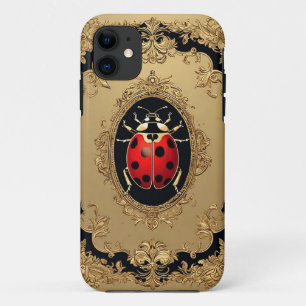 Capa Para iPhone 11 Joaninha Pintura Artística Elegante