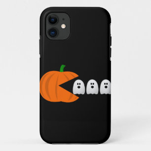 Capa Para iPhone 11 jogador engraçado retro fantasma da abóbora-das-