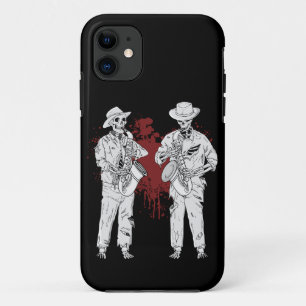Capa Para iPhone 11 Jogador Saxofone Men Música Grande Banda Saxofonis