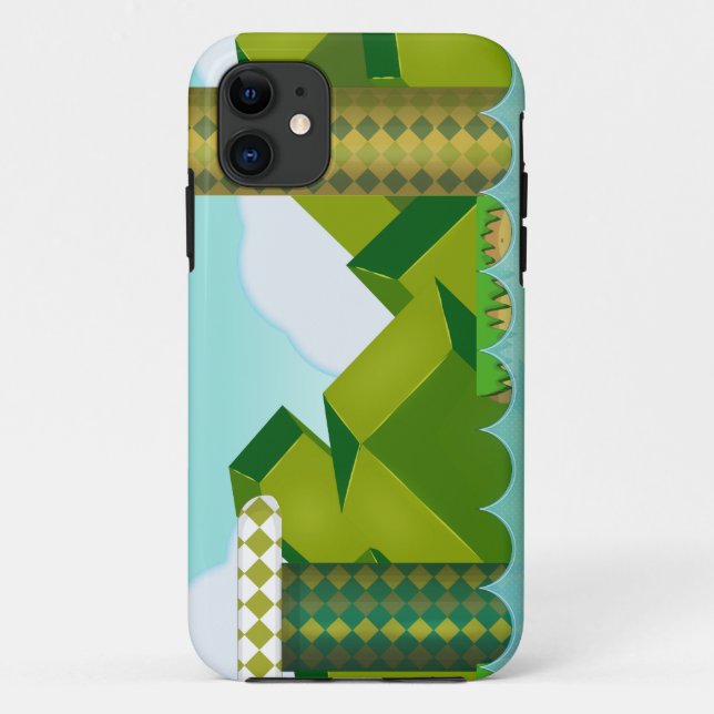 Capa Para iPhone 11 Jogo de Plataforma Retrô (Verso)