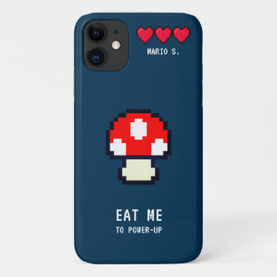 Capa Para iPhone 11 Jogo retrô de computador de 8 bits - Magic Mushroo