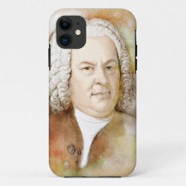 Capa Para iPhone 11 Johann Sebastian Bach Portrait em bege