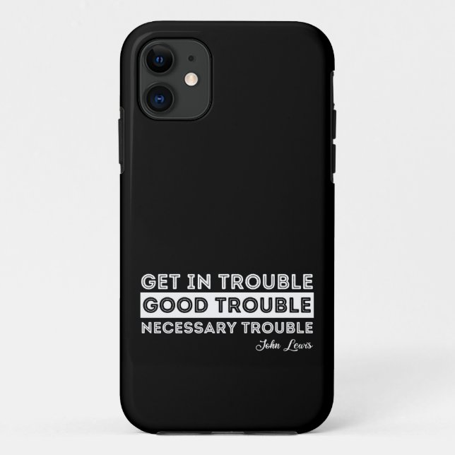 Capa Para iPhone 11 John Lewis - Boa Citação de Problemas (Verso)