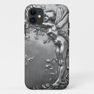 Capa Para iPhone 11 Jóia antiga feericamente de prata do vintage de